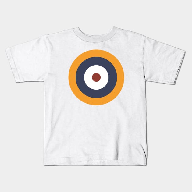 RAF Roundel Kids T-Shirt by DAFTFISH